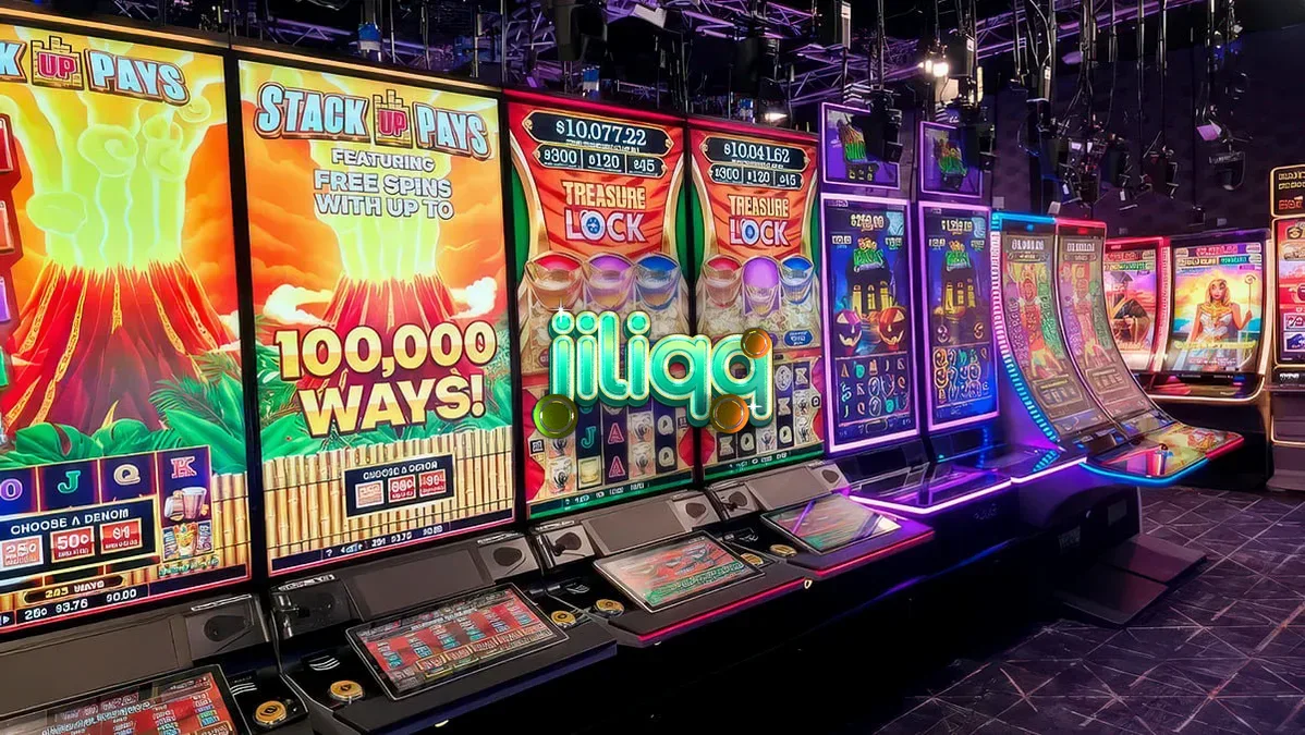 Isang manlalaro na gumagamit ng mobile device para maglaro ng live-streamed slot machine.